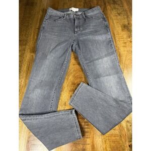 Lafayette‎ 148 Mercer Jeans Womens 28 Gray Straight Leg Stretch Made USA 28x27
